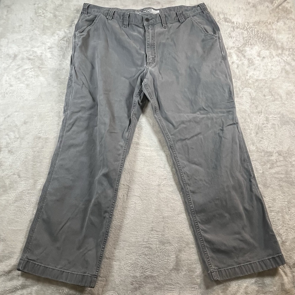 Carhartt Pants Men Rugged Flex 44x30 Gray Cargo Canvas Relaxed Fit Painter